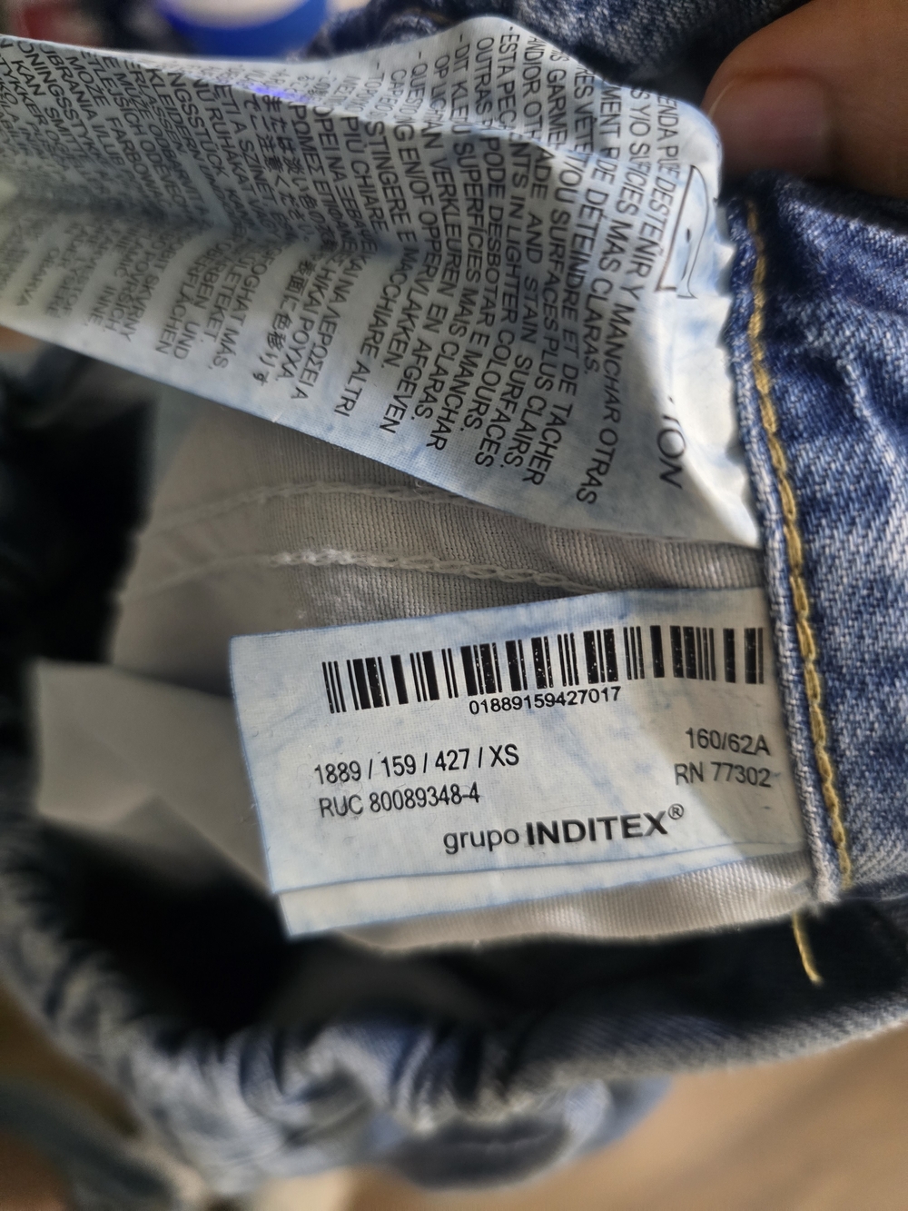 ​Zara High-Waist Elastic Waist Wide Leg Jeans - XS - Picture 6 of 11